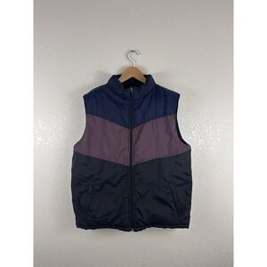 Stitch Trend Men's Colorblock Puffer Vest – Size XL